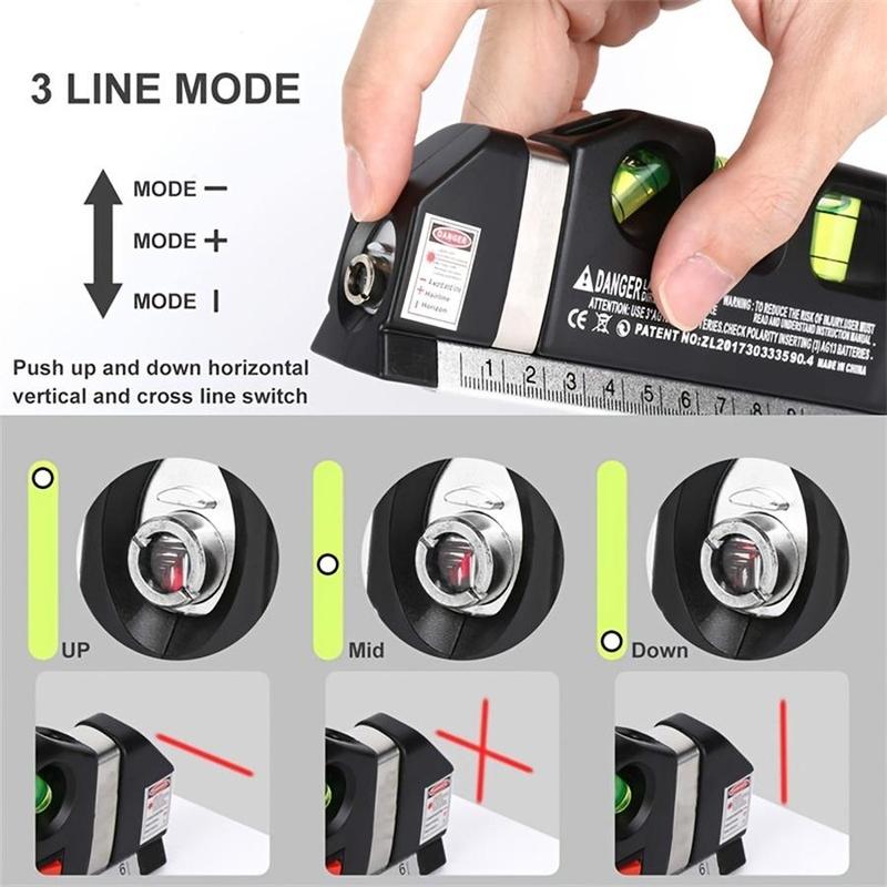 LevelMaster™ | Multipurpose laser level with 3 line modes