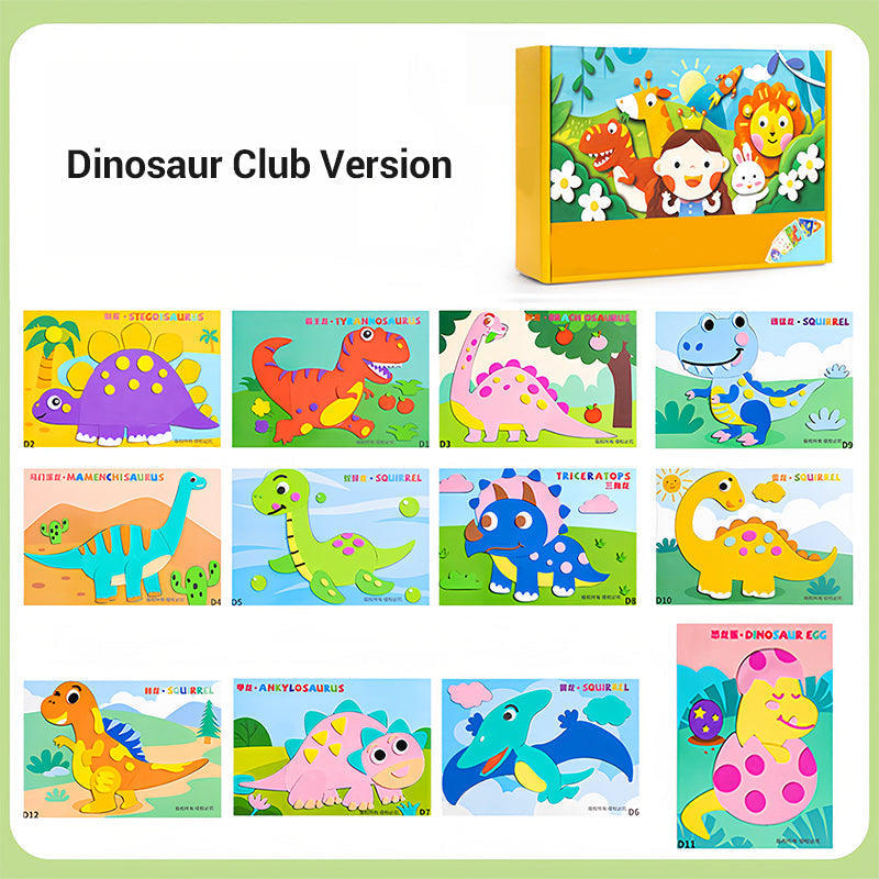 Kinder DIY 3D EVA Sticker Bastelset für kreativen Spaß