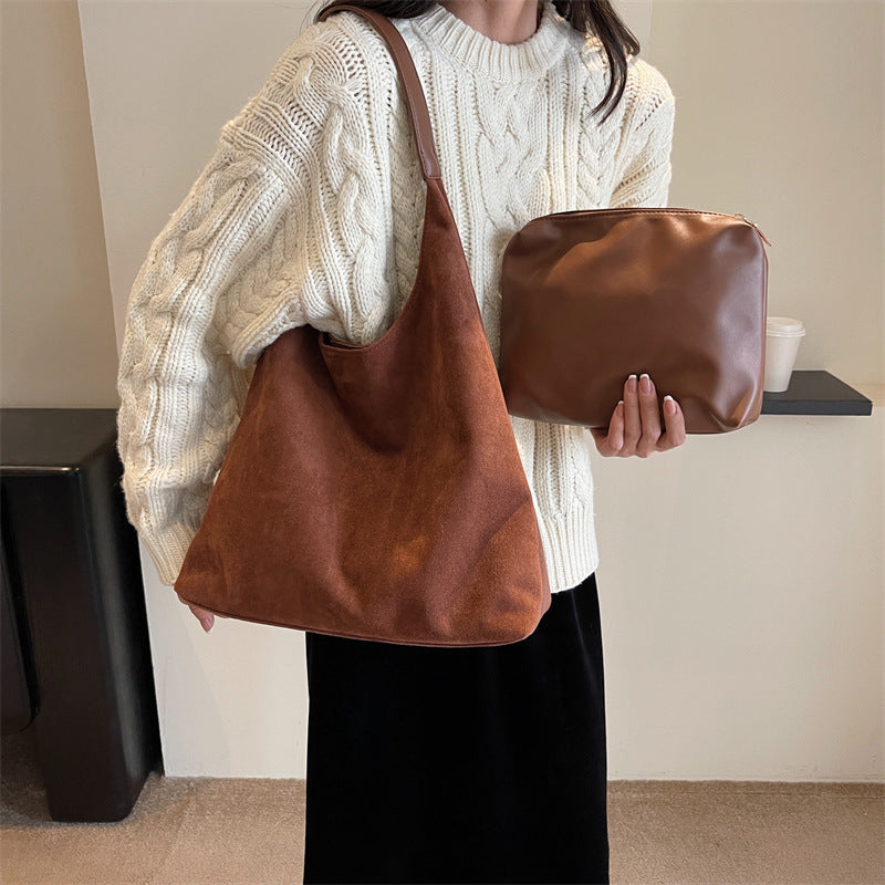 Freya™ | Soft suede shoulder bag