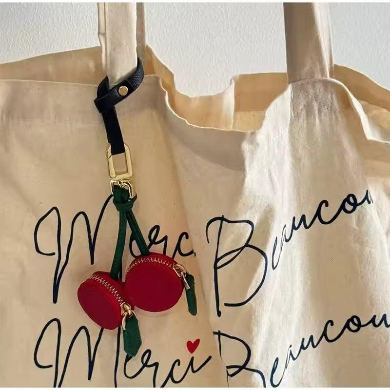 Weiches Leder Mini Münzgeldbörse mit niedlichem Frucht-Design