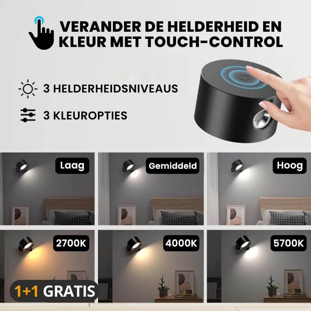 Luno™ | Eindeloze wall lamp - 1 + 1 FREE!