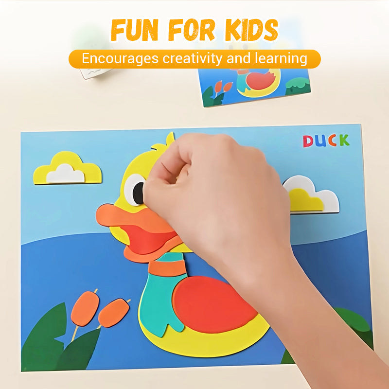 Kinder DIY 3D EVA Sticker Bastelset für kreativen Spaß
