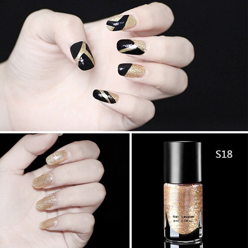 Salon-Perfect Glossy Nails Set für schnelle Maniküren