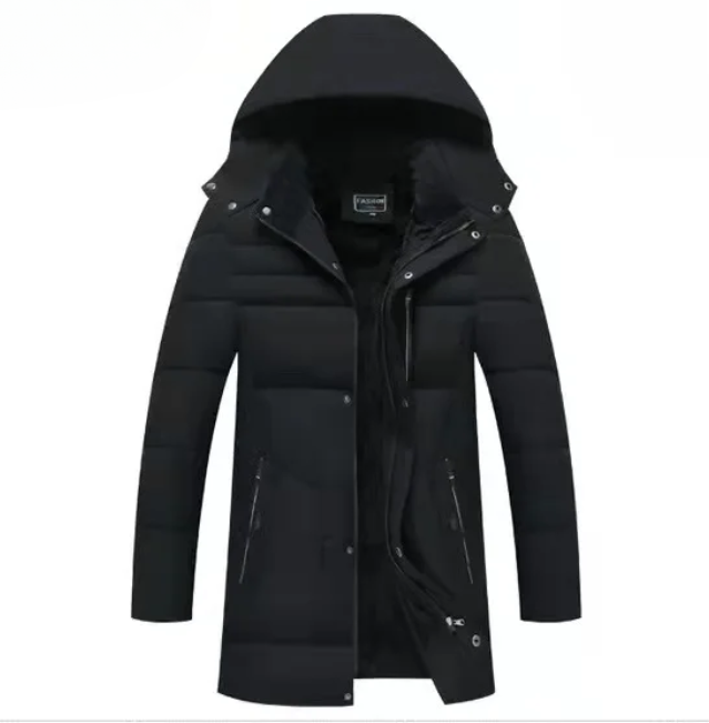 Frostel™ | Men's hooded, padded, and fleece-lined winter jacket – perfect for cold days