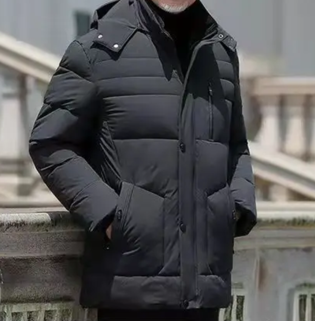 Frostel™ | Men's hooded, padded, and fleece-lined winter jacket – perfect for cold days