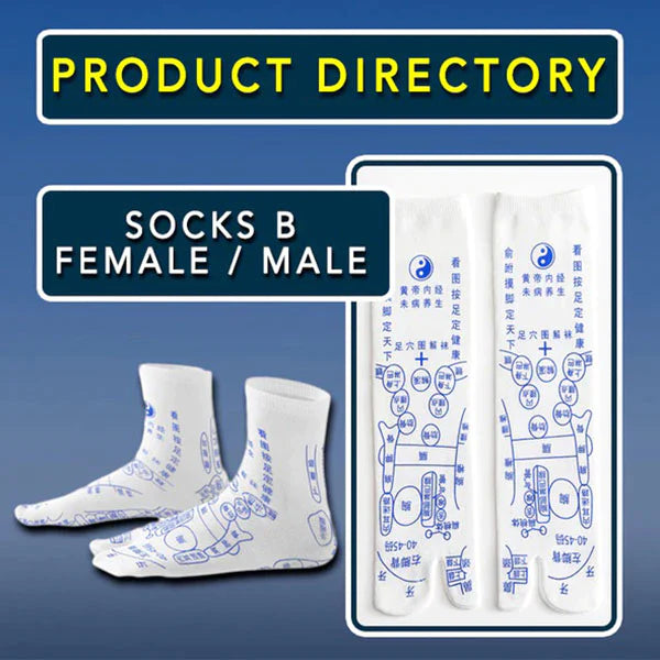 Komfort Fit Akupressur Reflexzonen Massage Socken Set