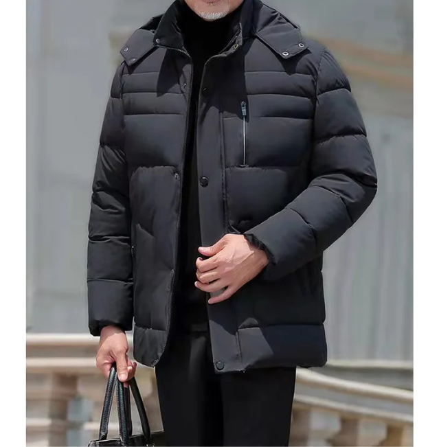 Frostel™ | Men's hooded, padded, and fleece-lined winter jacket – perfect for cold days