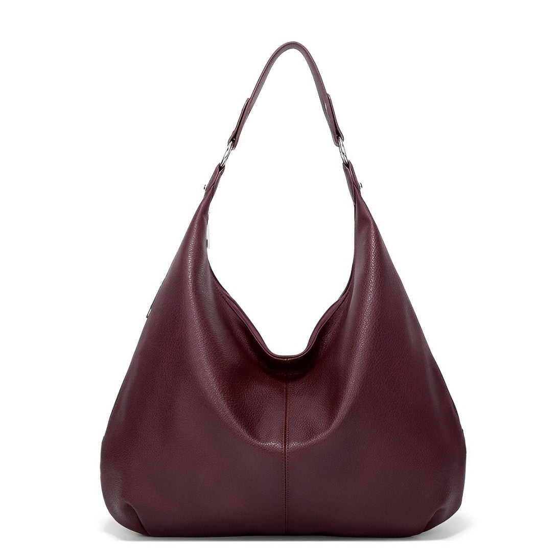 Alva™ | Simple large shoulder bag in solid color