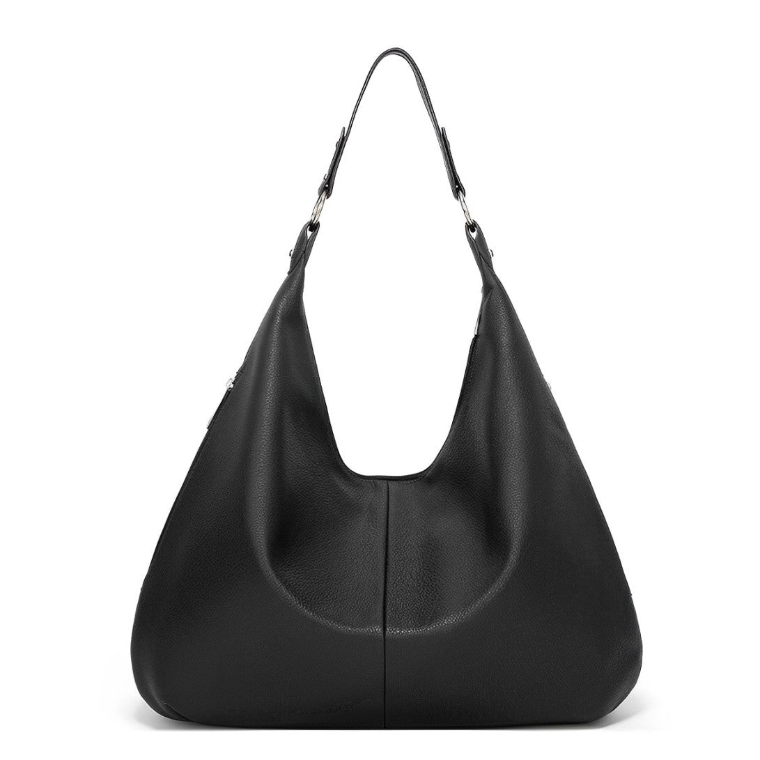 Alva™ | Simple large shoulder bag in solid color