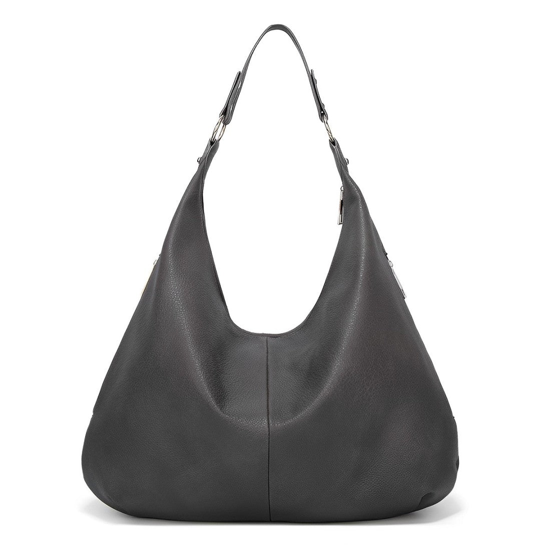 Alva™ | Simple large shoulder bag in solid color