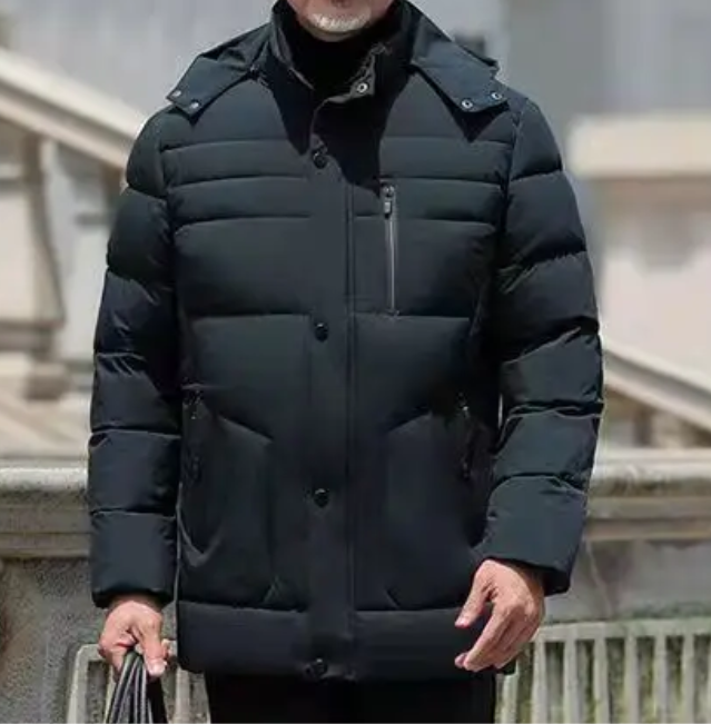 Frostel™ | Men's hooded, padded, and fleece-lined winter jacket – perfect for cold days