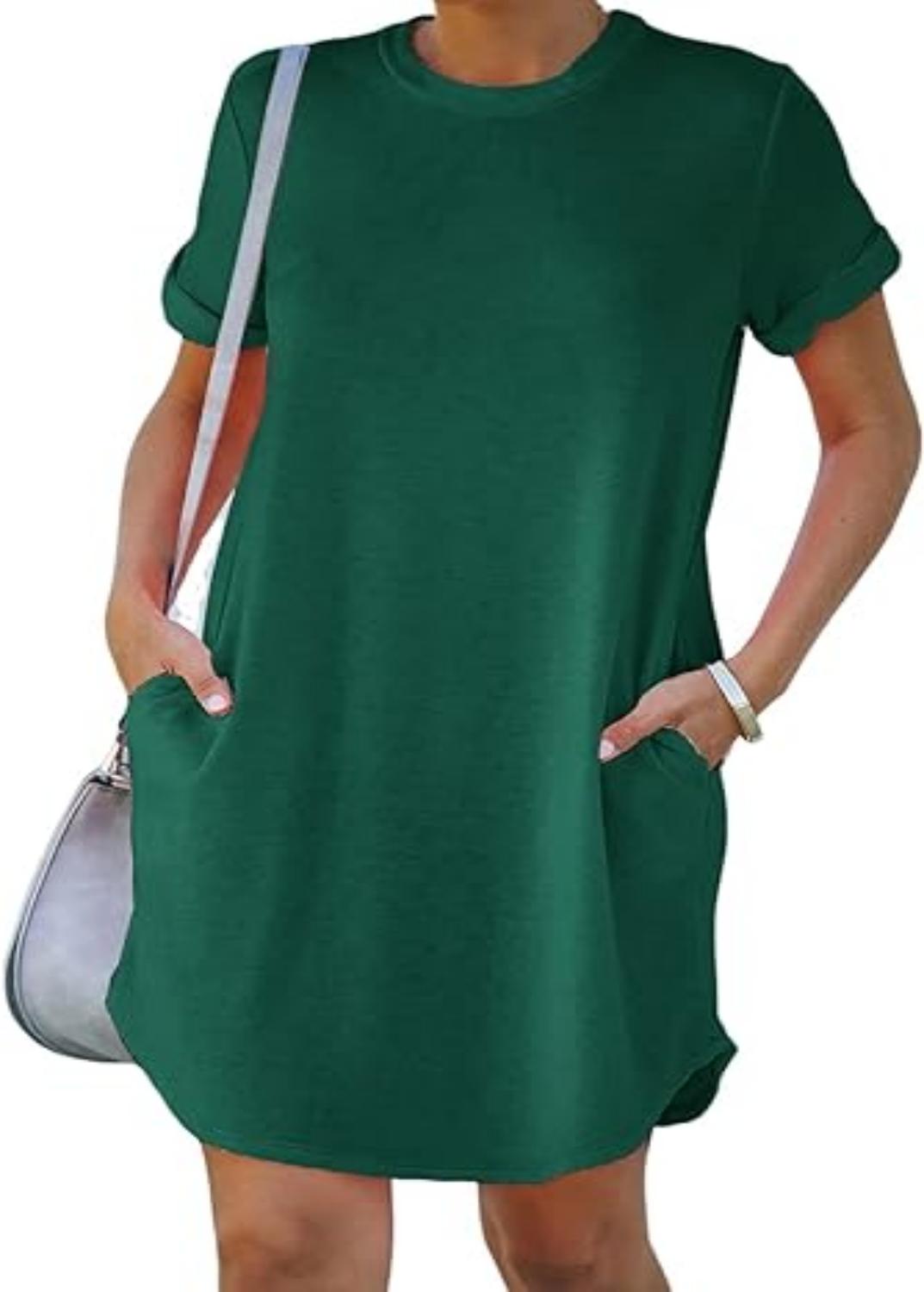 lisa™ | Casual short-sleeved T-shirt dress with pockets