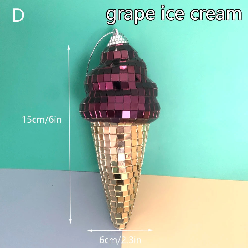 Retro Disco Eiscreme Wandkunst Dekor