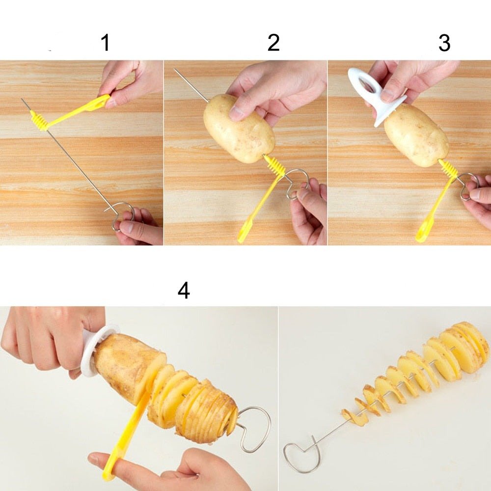 Knuspriger spiralförmiger Curly Fries Schneider Werkzeug