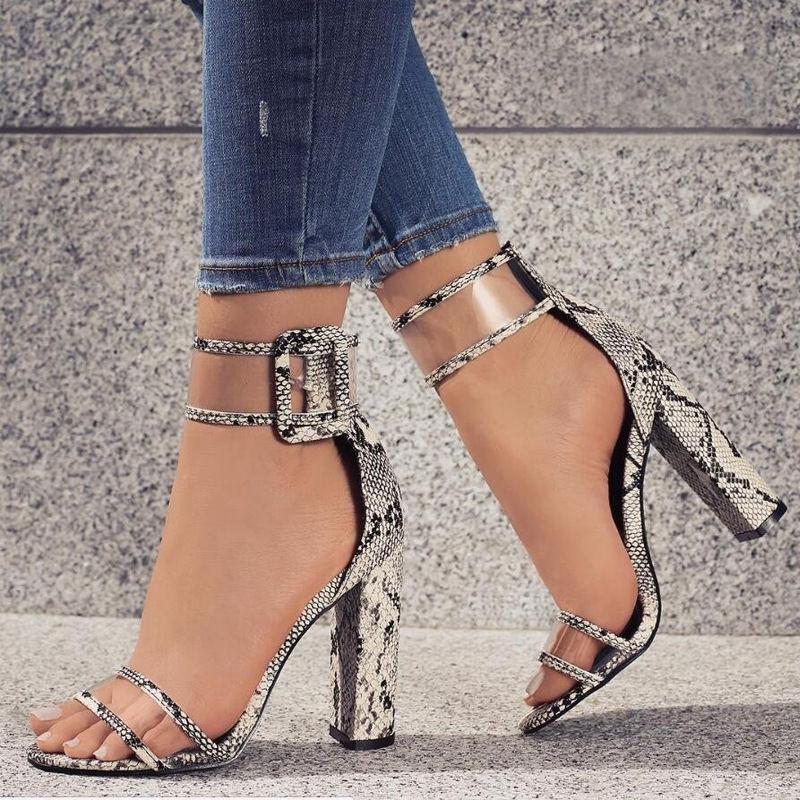 Strutique™ | T-Stage Fashion High Chunky Heel Style Stilettos