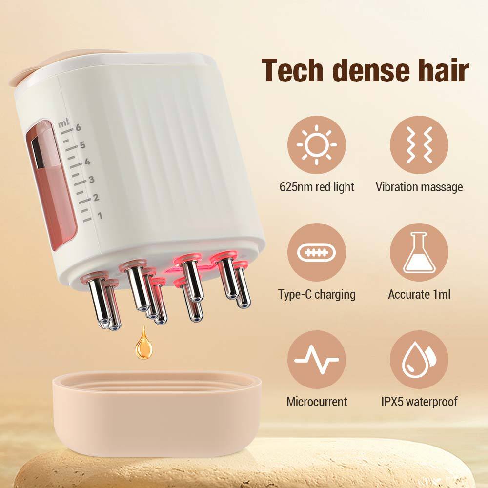 Elektrischer Kopfhautmassagegerät mit Haarwuchstherapie und Vibration