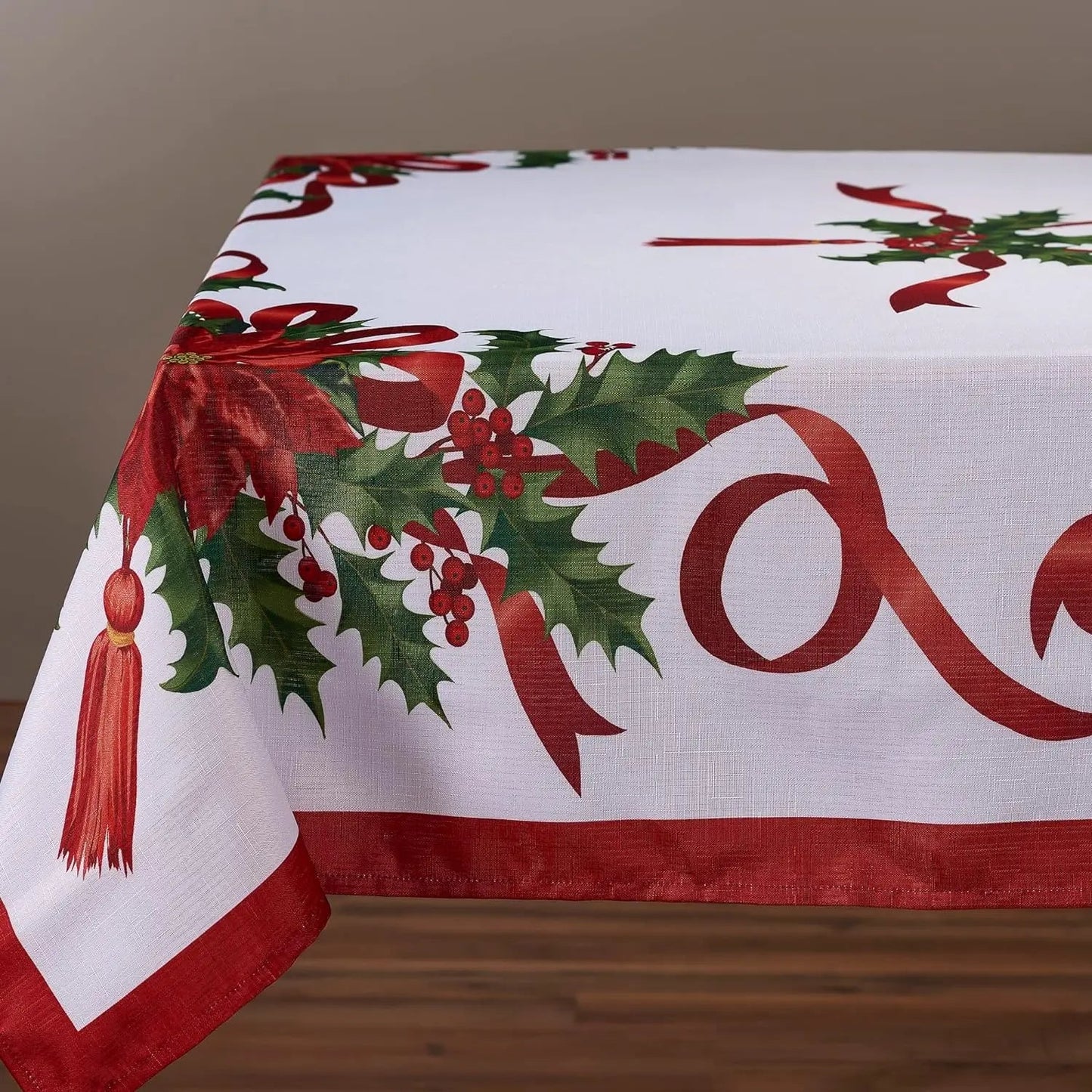 ChristmasTable™ – Tablecloth with Christmas Ribbon | Holiday Collection