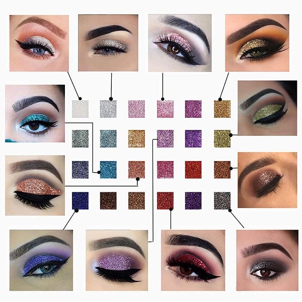 ShimmerGlam™ | 10 Colors Sparkle Shimmer Eyeshadow Palette
