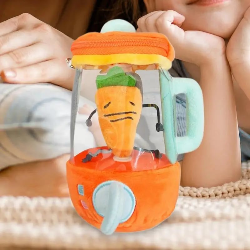 PlushPress™ | Cartoon Plush Doll Toy Carrot Juicer Shape Decorations