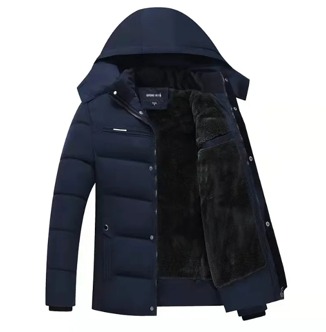 Frostel™ | Men's hooded, padded, and fleece-lined winter jacket – perfect for cold days
