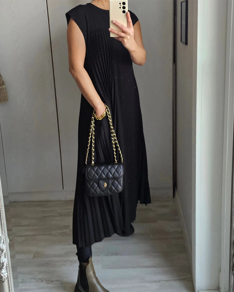 Seraphina™ | pleated maxi dress