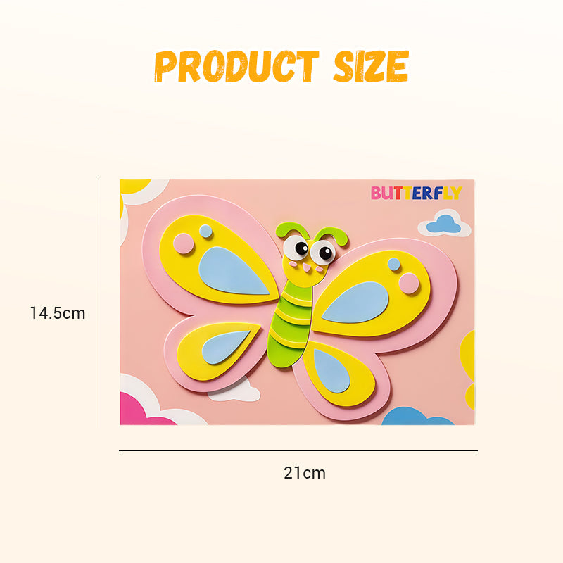 Kinder DIY 3D EVA Sticker Bastelset für kreativen Spaß