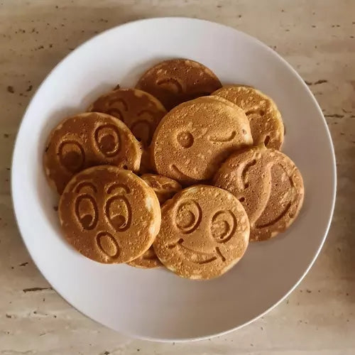 Antihaft Bratpfanne mit Smiley-Gesicht für Eier und Pfannkuchen