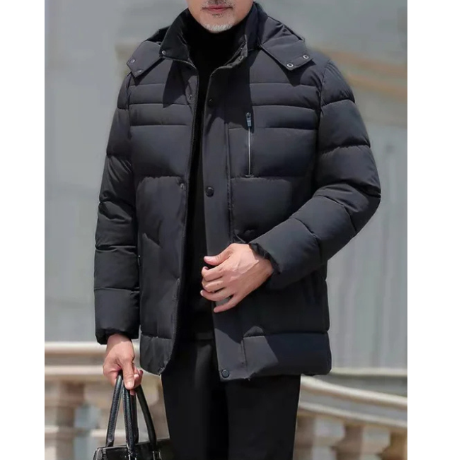 Frostel™ | Men's hooded, padded, and fleece-lined winter jacket – perfect for cold days