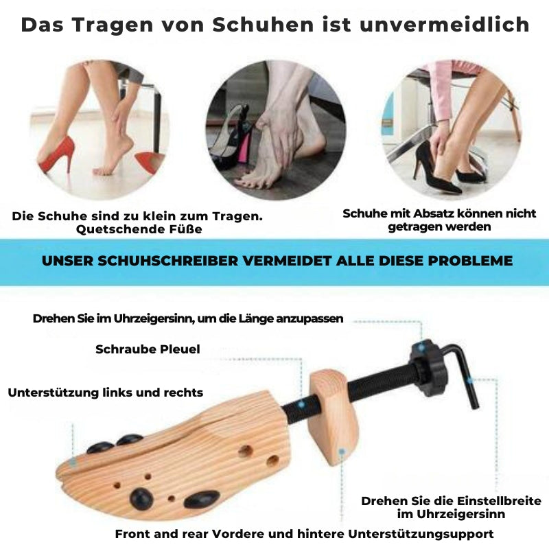 TimberStride™ | Wooden tools for wide shoes