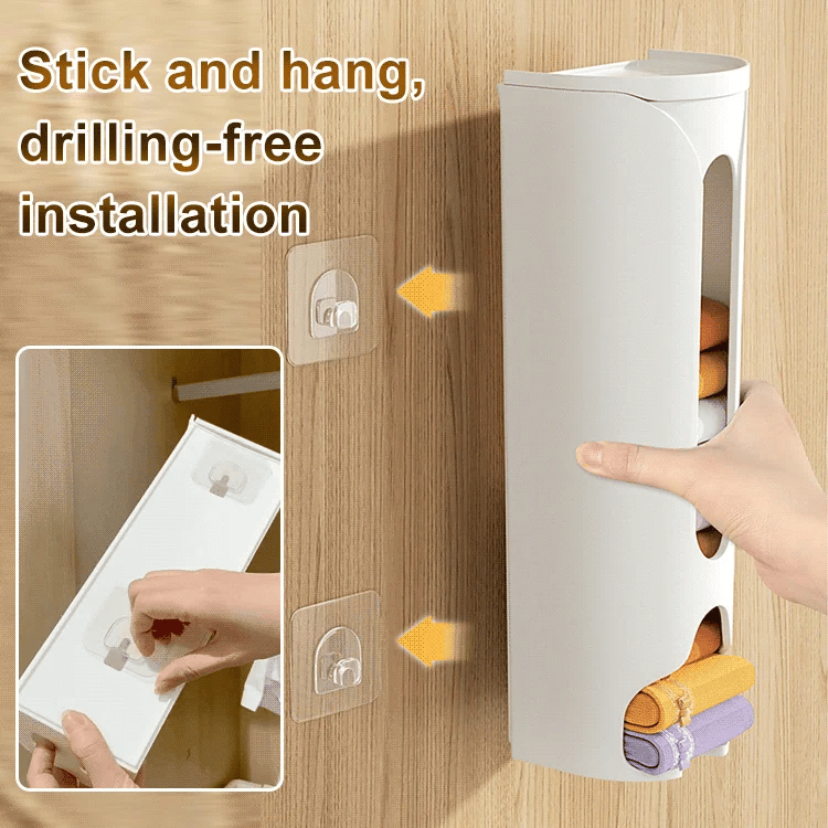 CleanStorage™ – Wall-mounted underwear and sock organizer