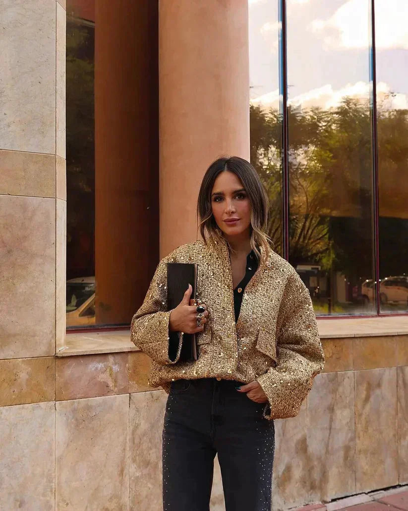 Glimmer™ Fashionable shimmering jacket for women