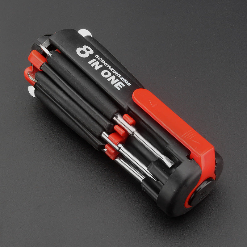 BrightScrew™ | 8-in-1 screwdriver with LED flashlight
