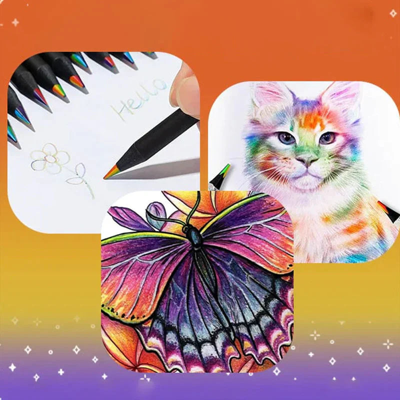 ColorWhirl™ – Rainbow colored pencil with 7 colors