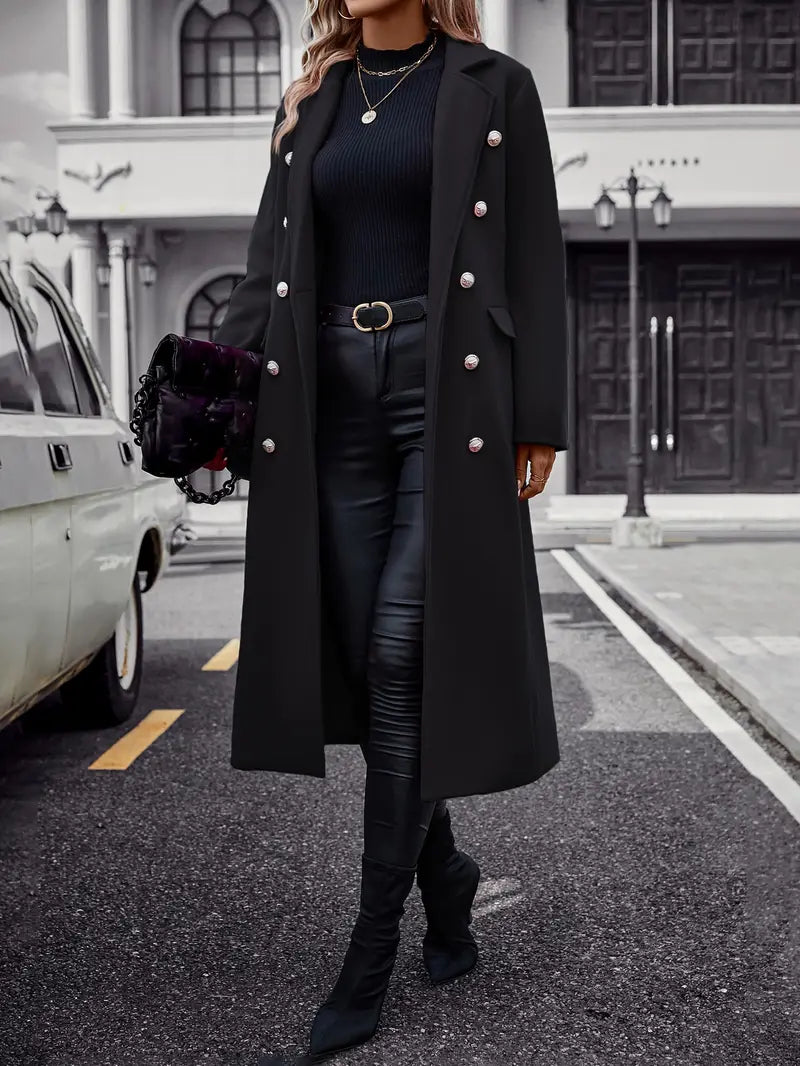 50% OFF | Liaquen™ | Fashion-conscious trench coat with belt and fur trim