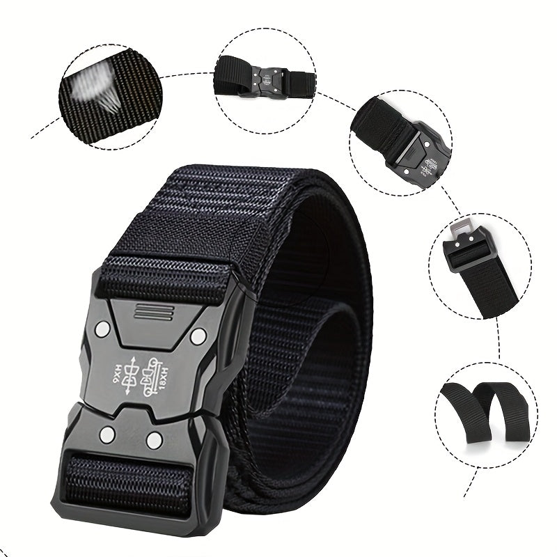 Robuster Unisex-Taktik-Nylon-Gürtel für Outdoor und den täglichen Gebrauch