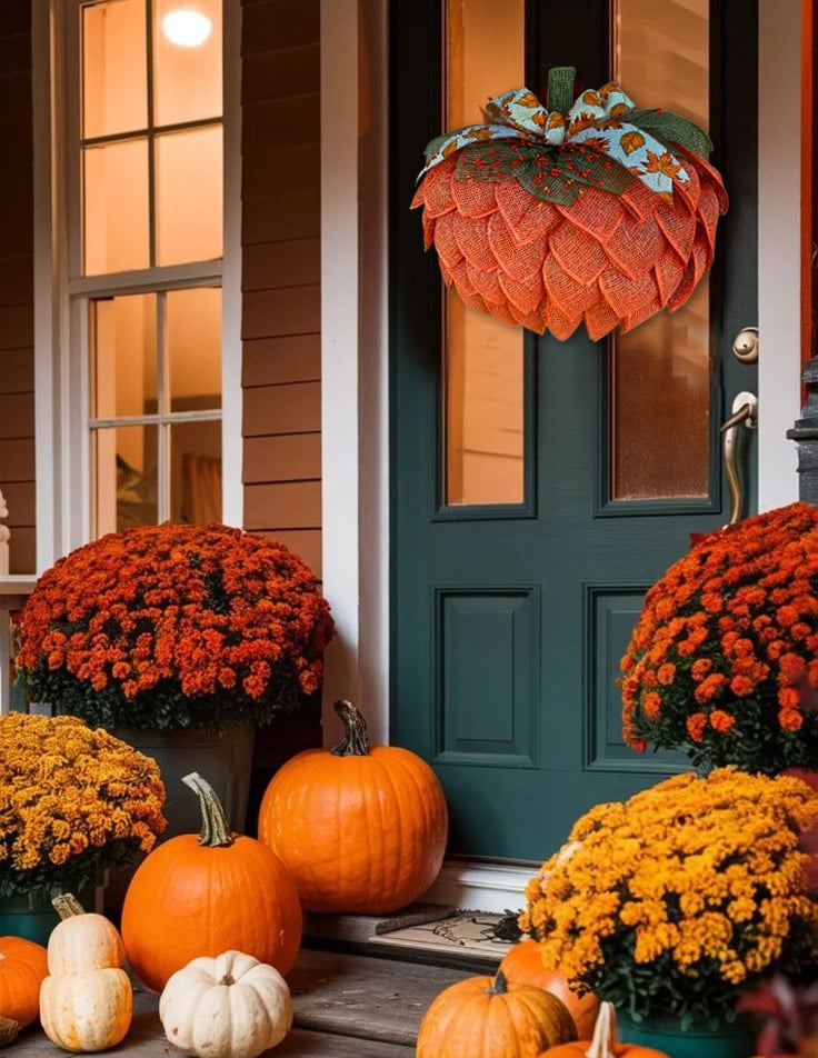 Wayfair™ | Pumpkin Front Door Wreath