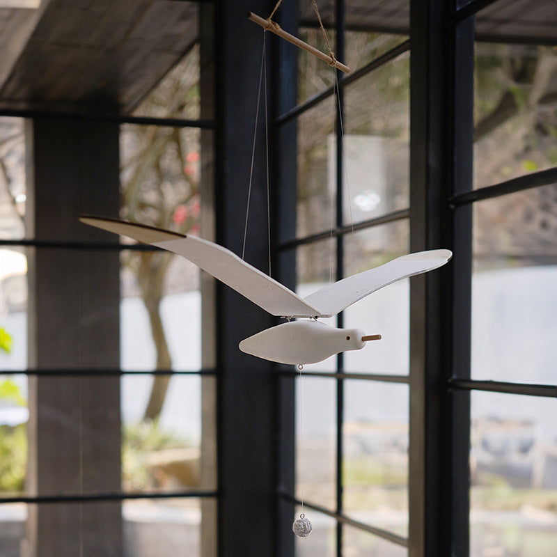 CoastalCrafts™ | Handcrafted Wooden Seagull Hanging Ornament