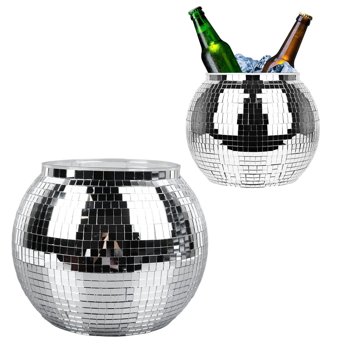 Retro Discokugel-Eiseimer für Party und Home-Bar-Deko