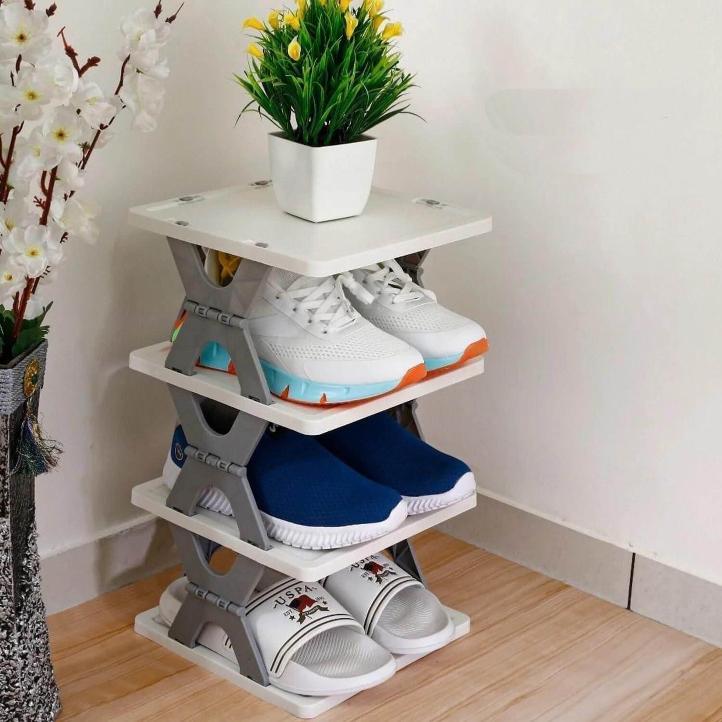 ShoeStack™ | Multi-layer stackable shoe rack