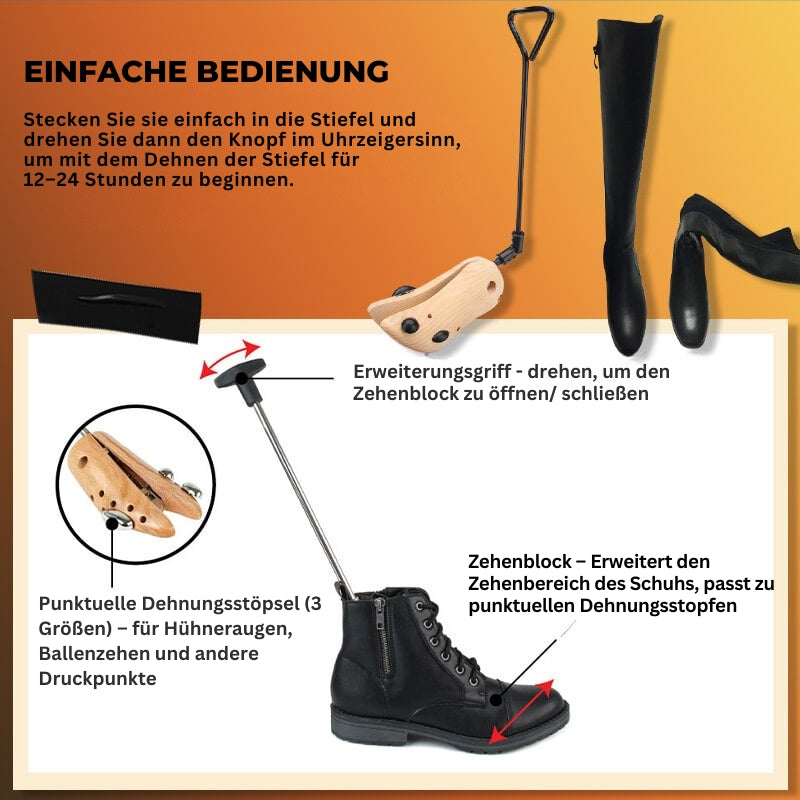 TimberStride™ | Wooden tools for wide shoes