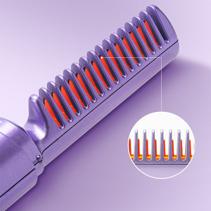 HairGlam™️ | 2 in 1 electric comb / curling iron and straightener