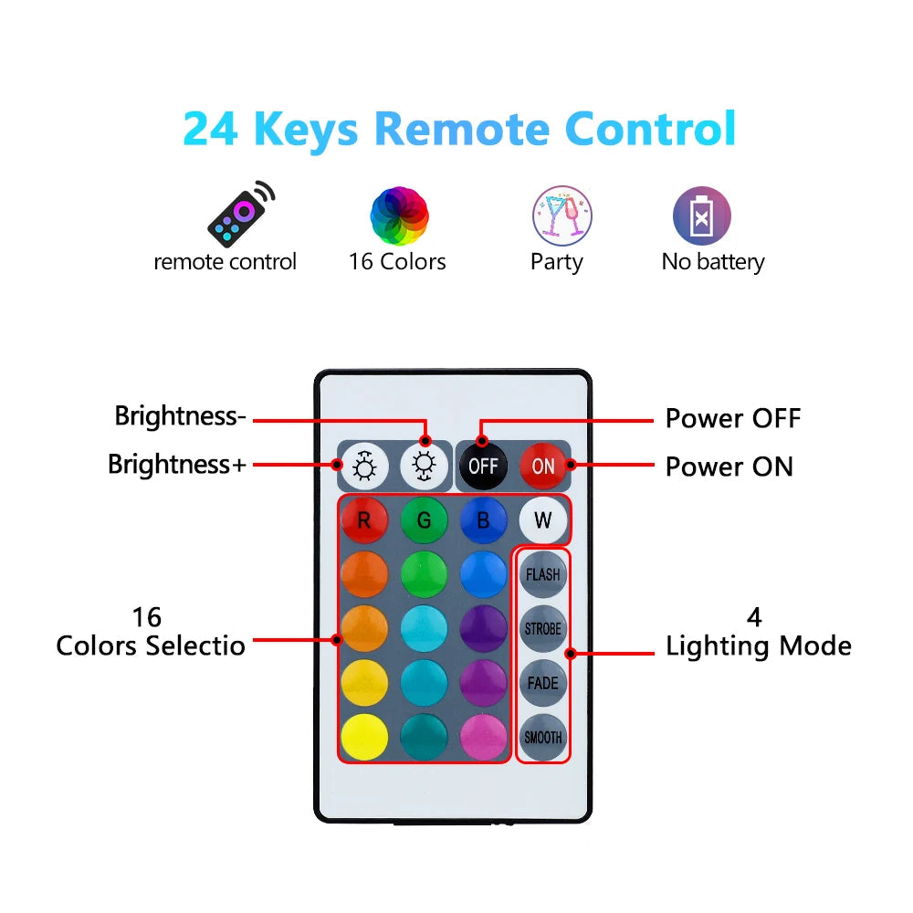 Intelligente Fernbedienung RGB LED-Stimmungslichtlampe
