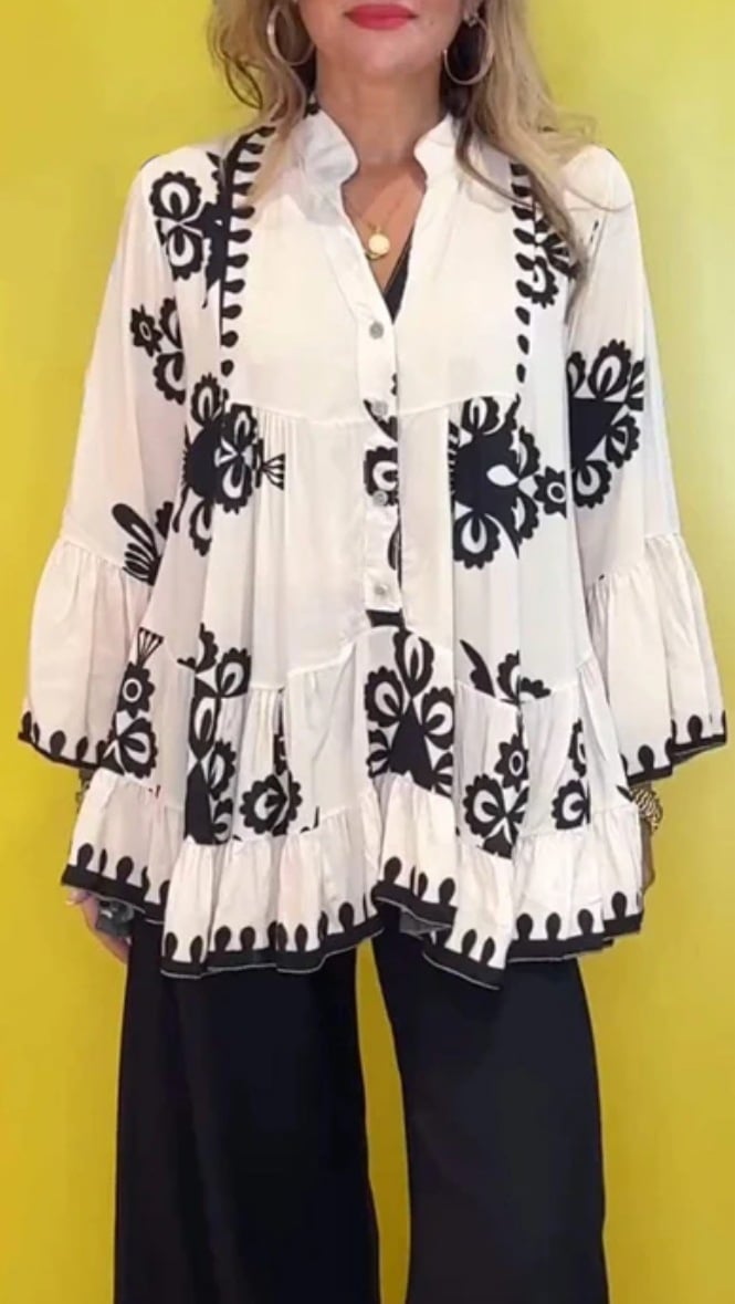 Lunavera™ | Boho Ruffle Top