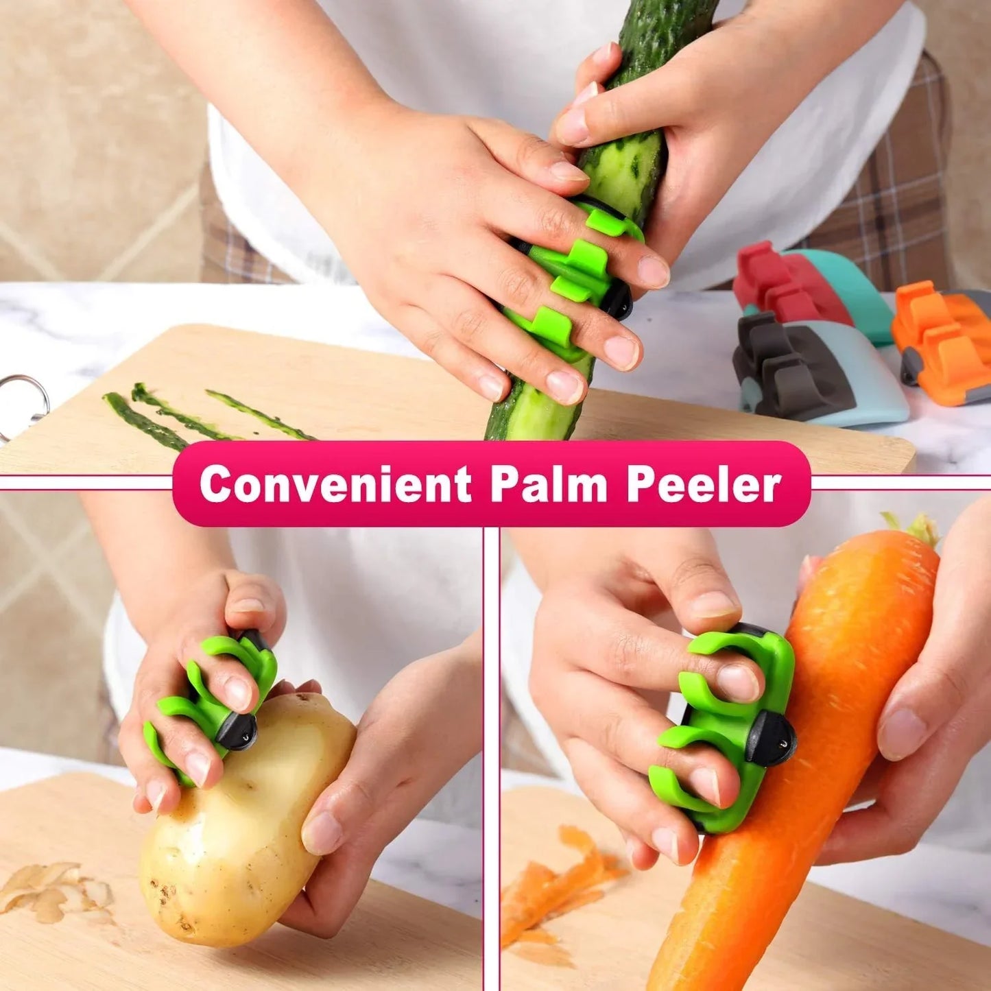 PeelRing™ | Finger Vegetable Peeler Set