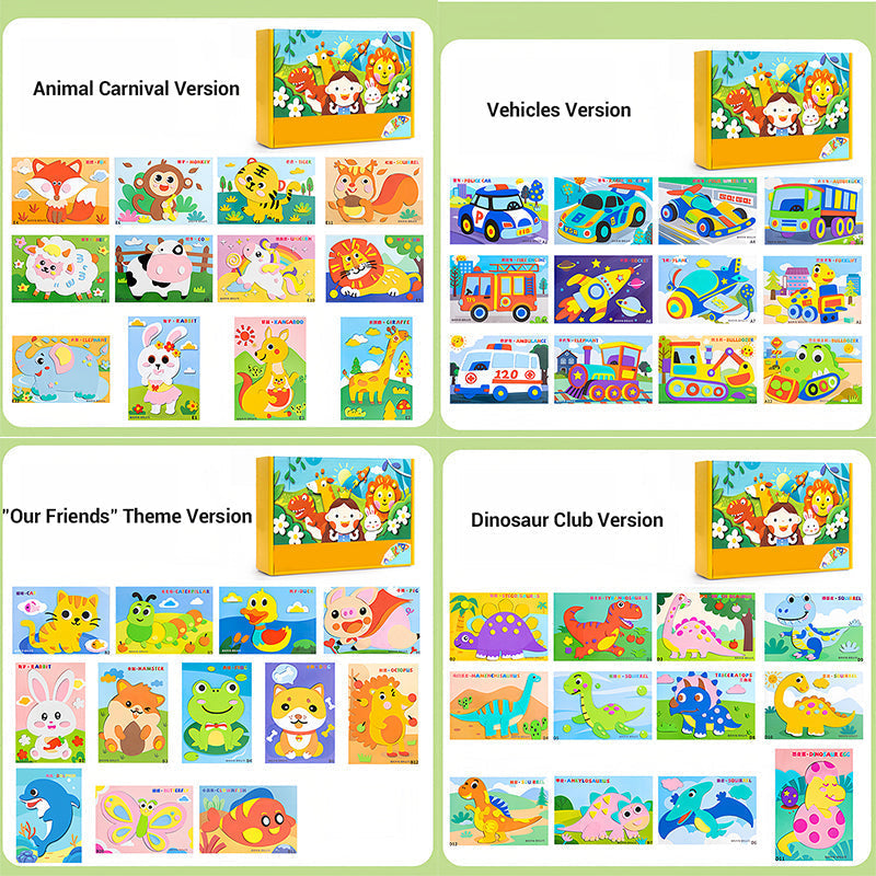 Kinder DIY 3D EVA Sticker Bastelset für kreativen Spaß