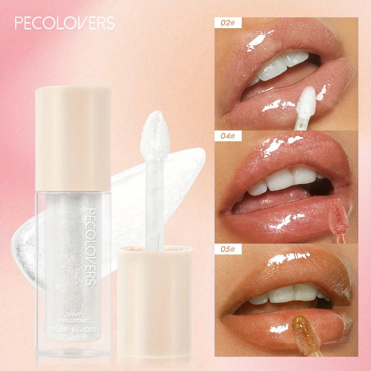 Transparenter Glanzlippenstift für strahlenden Glanz
