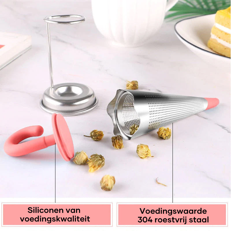 Stilvoller Tee-Filter mit spaßigem Dreh für Liebhaber von losem Blatttee