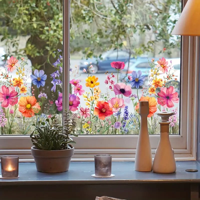 Petaluxe™ | Colorful flower stickers for your window!