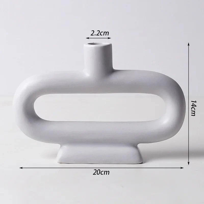 Minimalistischer skandinavischer Kerzenhalter und Vase aus Eisen und Glas