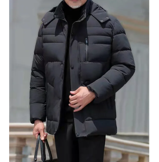 Frostel™ | Men's hooded, padded, and fleece-lined winter jacket – perfect for cold days